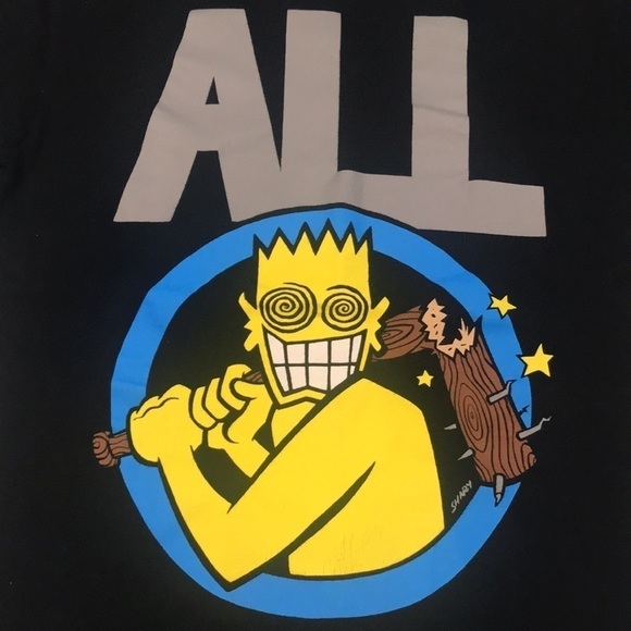 Gildan Black All Men'S Allroy Broken Bat Screen Print T-Shirt size S - Picture 4 of 9